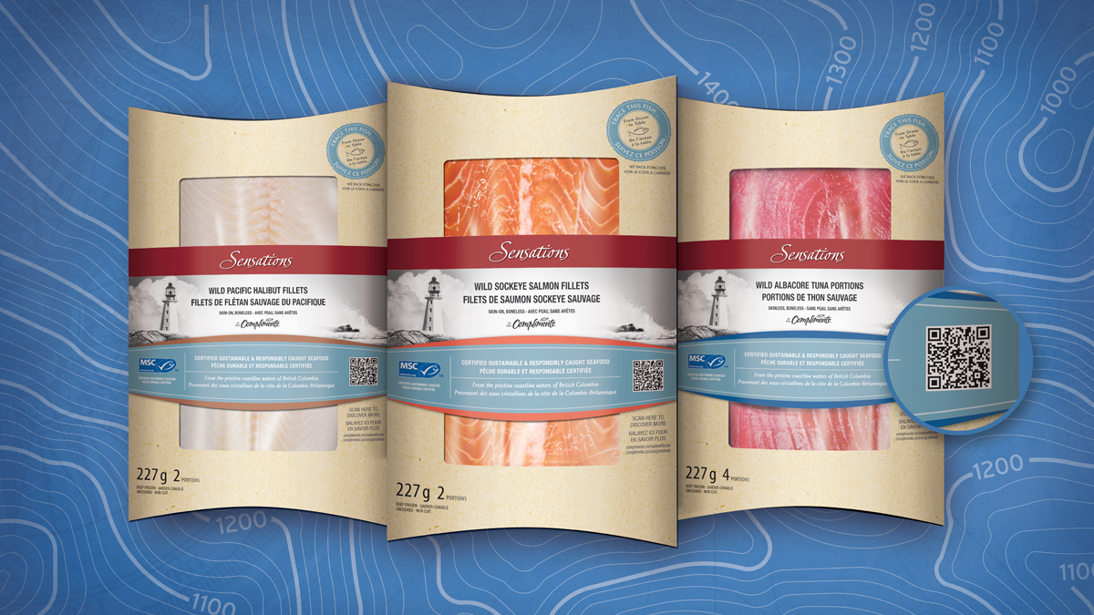 Sobeys Traceable Frozen Fish Smart Packaging Design | The Fish Agency